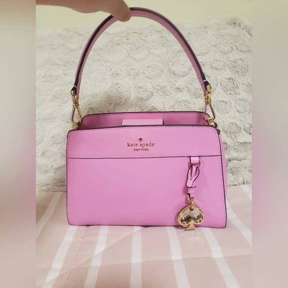 Kate Spade Surf Pink Madison Small Top Handle Satchel Bag. Barely Worn! - Picture 6 of 7